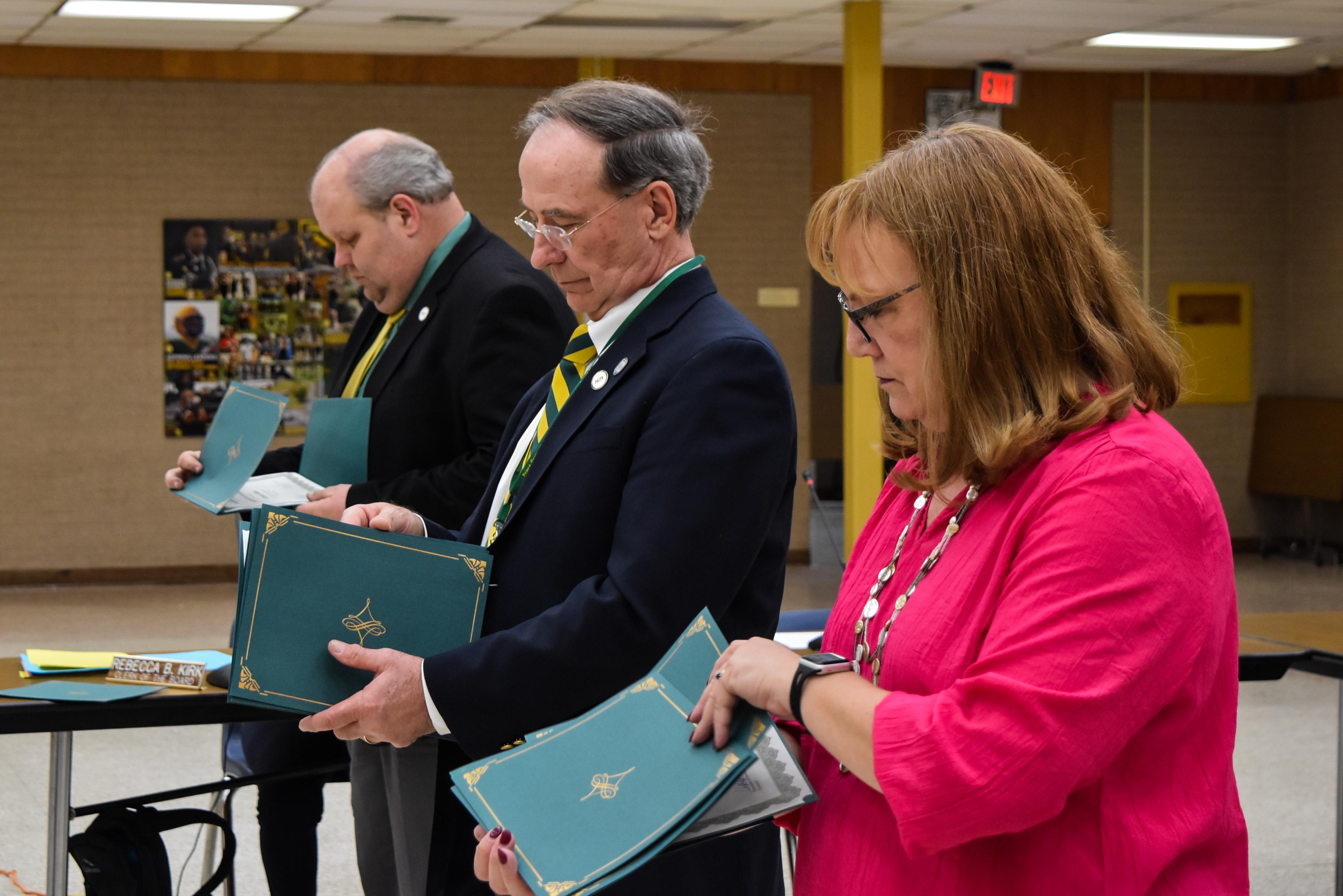 Scenes from the March 2022 School Board Recognitions Program